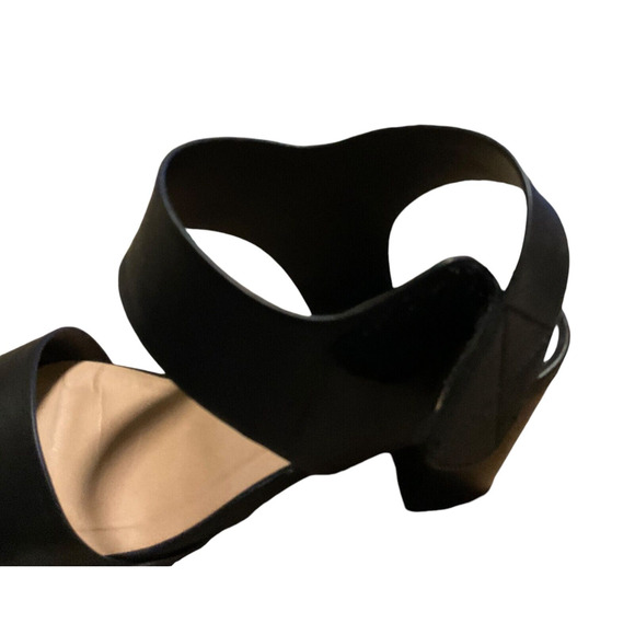 Soda WAIT-AS Women's Black Size 10 Block Heel Sandals Open Toe Adjustable Strap - Picture 7 of 11